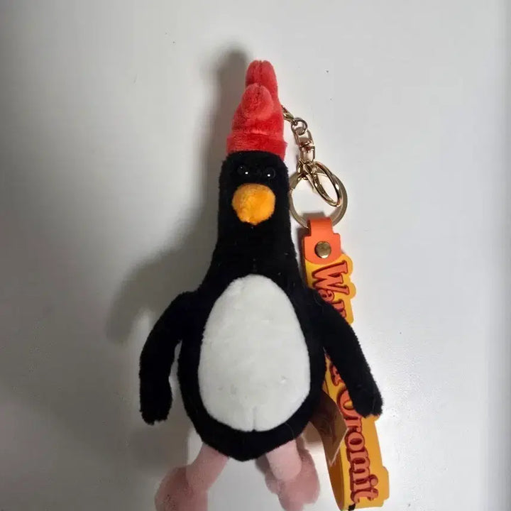 [BUNJANG] Wallace &amp; Gromit Feathers McGraw Penguin Keyring Plush / 월레스와 그로밋 맥그로 펭귄 키링 인형