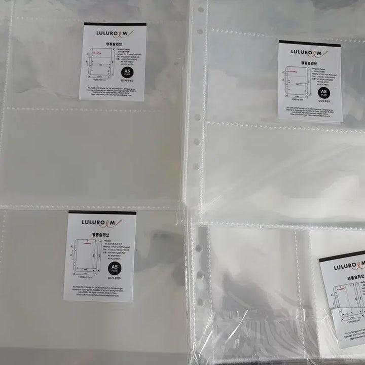 [BUNJANG] Rururum Binder Original Ticket Inner Pages, 1 Pocket / 루루룸 바인더 오리지널 티켓 속지, 1포켓