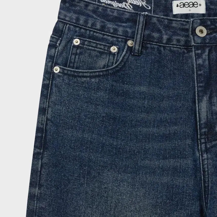[BUNJANG] Aeiou Denim Pants / 에이이에이이 데님팬츠