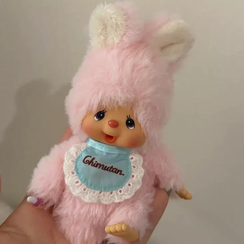 [BUNJANG] Monchhichi Chimutan Pink Keychain / 몬치치 치무탄 키체인 핑크 키링