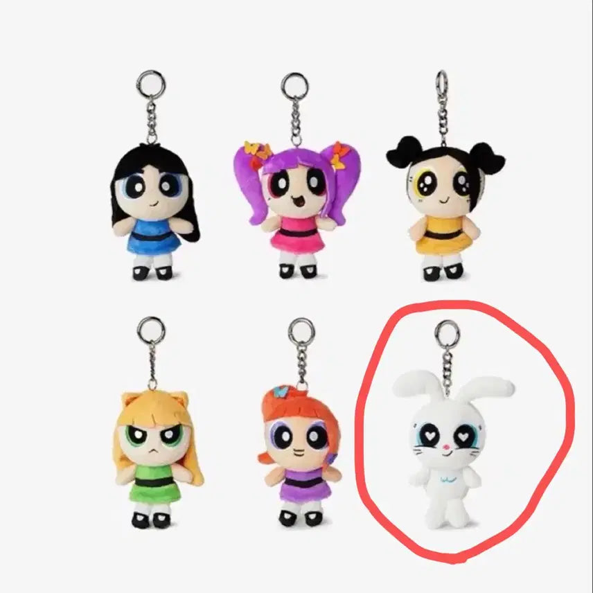 [BUNJANG] NewJeans Powerpuff Girls Doll Keyring / 뉴진스 파워퍼프걸 인형 키링