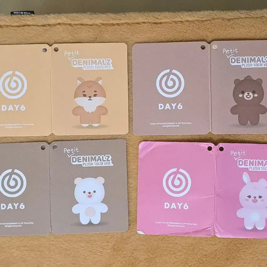 [BUNJANG] DAY6 Denimals Petitimals BangkyePildon Bundle Set / DAY6 데이식스 데니멀즈 쁘띠멀즈 방케필돈 일괄