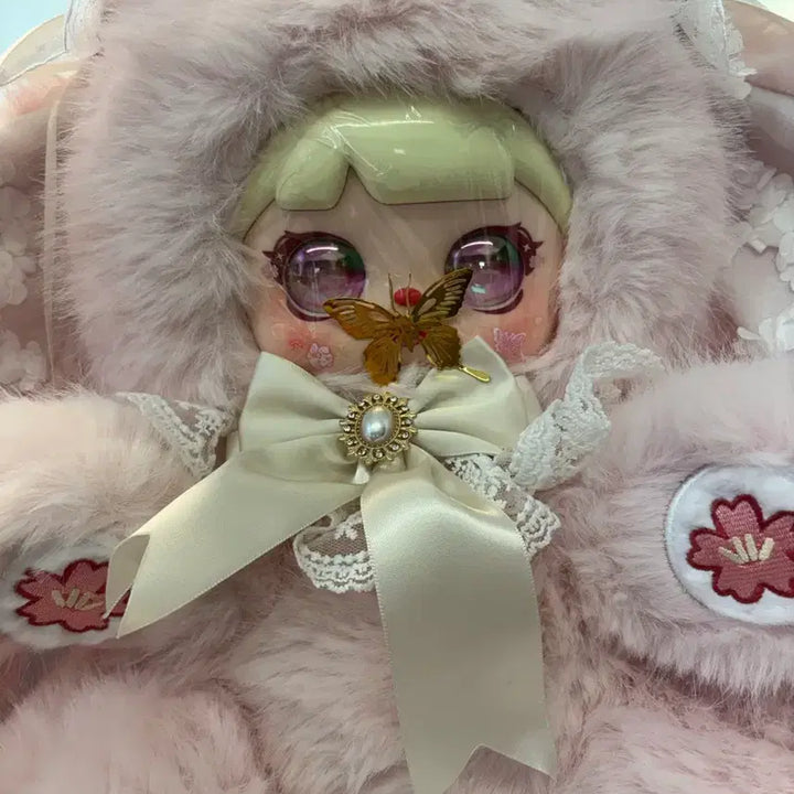 [BUNJANG] Mocici Aurora Eyes Pink Doll with Gold Butterfly Charm / 모치치 800 모시시 800 mocici 4만원