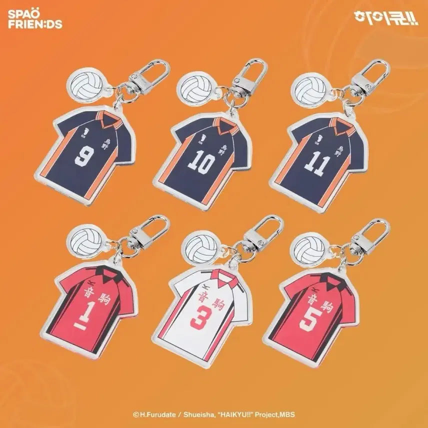 [BUNJANG] SPAO Haikyu!! Uniform Keyring / 스파오 하이큐 유니폼 키링