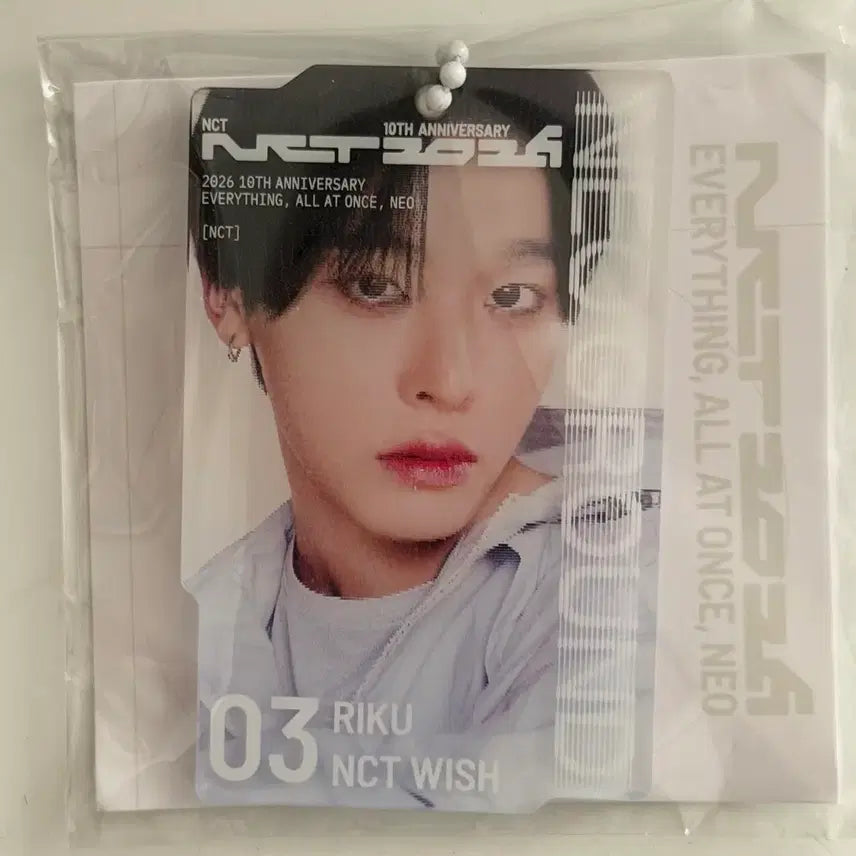 [BUNJANG] NCT 10th Anniversary Neo Ground Lenticular Keyring Riku / 엔시티 10주년 팝업 네오 그라운드 렌티큘러 키링 리쿠