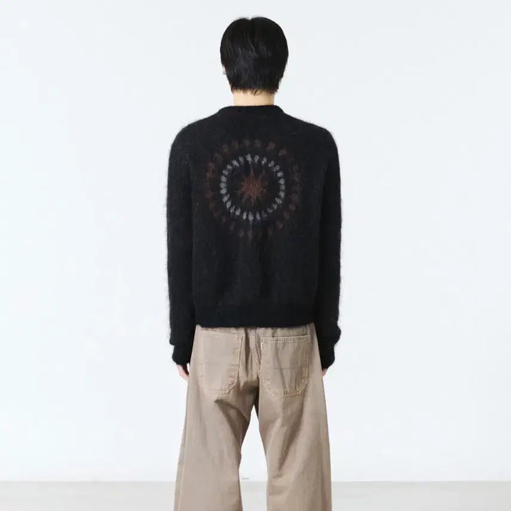 [BUNJANG] HAECHINGROOM Hanabi Mohair Cardigan (Black) / 해칭룸 하나비 모헤어 가디건(블랙)