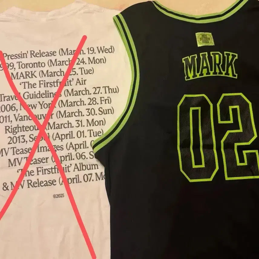 [BUNJANG] NCT Nation Mark Basketball Jersey (02) / nct mark 엔시티네이션 마크 농구복 유니폼 02 드림 127