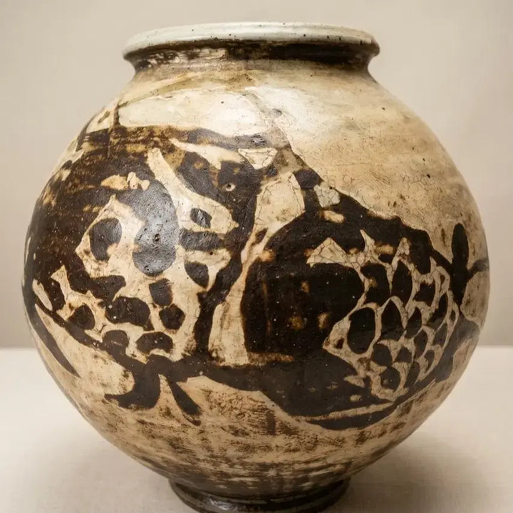 [BUNJANG] Large Chulhwa Buncheong Daeho Jar / 대형 철화 분청  대호 입니다