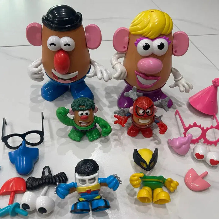 [BUNJANG] Mr. Potato Head Marvel Collaboration Figure Set - Hulk, Wolverine, Spider-Man / 미스터포테이토헤드 피규어 세트 마블 헐크 울버린 스파이더맨