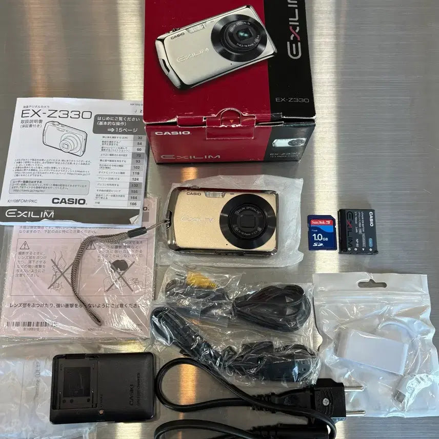 [BUNJANG] Casio EX-Z330 Gold Vintage Digital Camera / 풀박/날짜표시)카시오 ex-z330 골드 빈티지디카