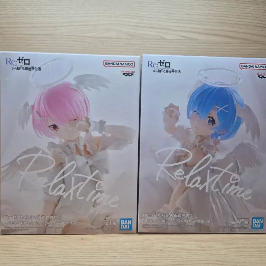 [BUNJANG] Banpresto Re:Zero Rem Ram Relax Time Figure / 리제로 반프레스토 릴렉스타임 렘 람 피규어