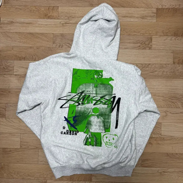 [BUNJANG] Stussy David Carson Vespa Hoodie XXL / 스투시 데이비드 카슨 베스파 후드티 xxl 판매합니다!