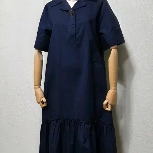 [BUNJANG] Zio Songzio Navy Long Dress / 지오송지오 네이비 원피스