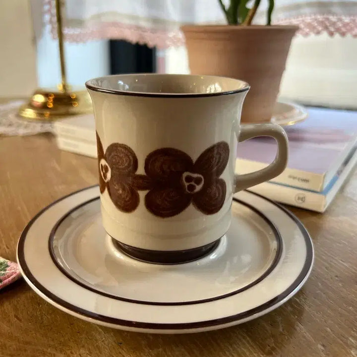[BUNJANG] Japanese Vintage Teacup and Saucer Set / 일본 빈티지 찻잔 컵앤소서