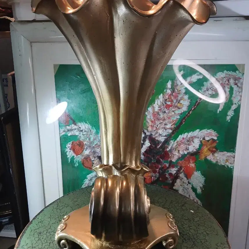[BUNJANG] Bronze Gold Flower Vase Decor / 청동골드 플라워 꽃병 장식