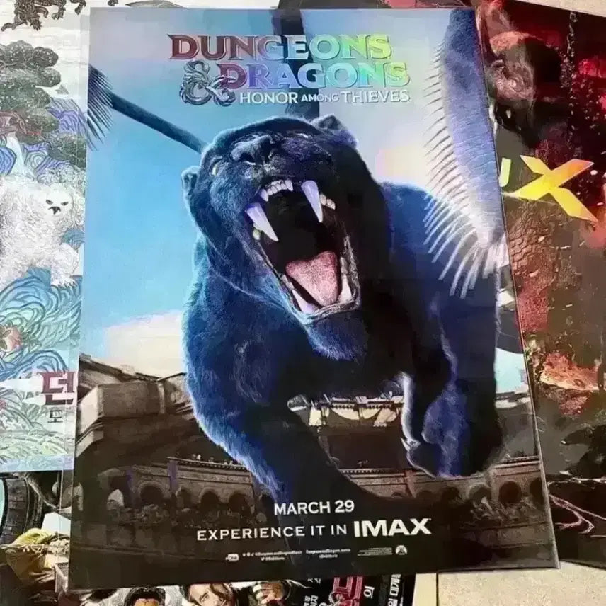 [BUNJANG] Dungeons &amp; Dragons IMAX 4DX ScreenX Poster Art Card / 던전앤드래곤 아이맥스 4DX 포스터 포디 포디엑스 스크린엑스 아트카드