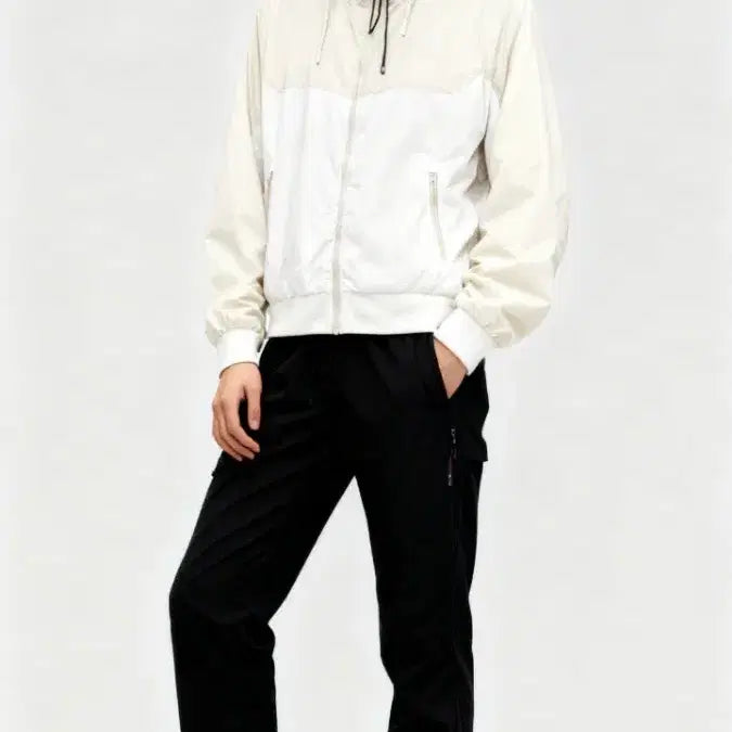 [BUNJANG] New Balance Colorblock Hooded Windbreaker Jacket Size 95 / [ 남성의류 ]뉴발란스 배색 후드 바람막이 자켓 95