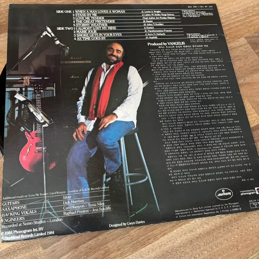 [BUNJANG] Demis Roussos Reflection LP Vinyl Record with Autograph / Demis Roussos Reflection LP 바이닐 음반