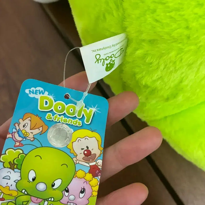 [BUNJANG] New Dooly the Great Dinosaur Large Plush Toy (45CM) / 택달린 새상품 아기공룡 둘리 대형 인형 45CM 공룡 애착 인형