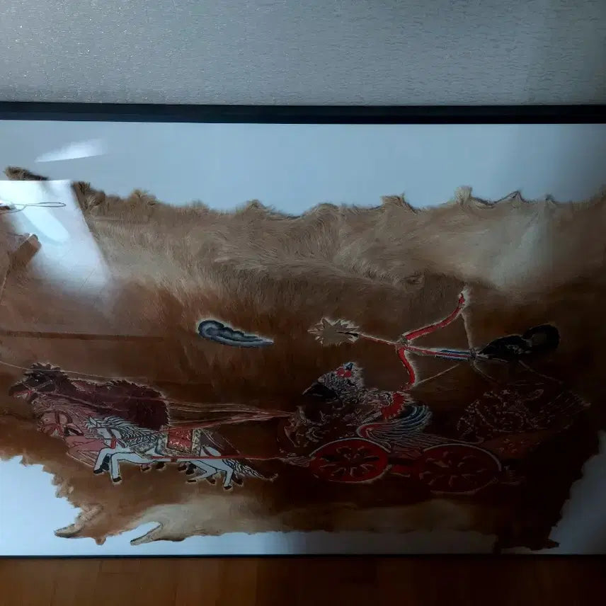 [BUNJANG] Wayang Kulit Leather Art Piece / 와양 쿨릿 가죽 그림 공예품