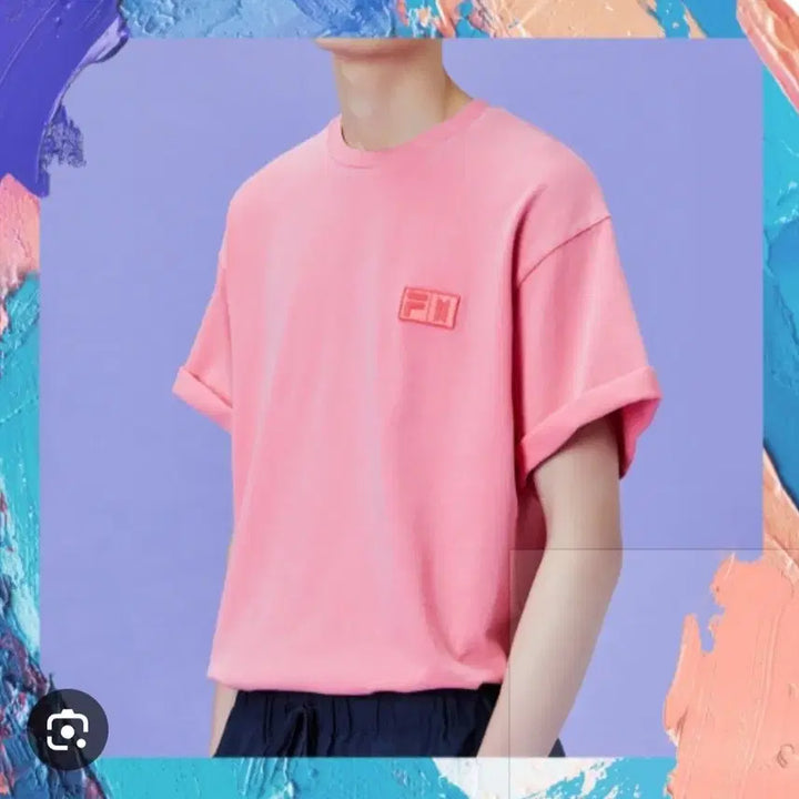 [BUNJANG] BTS x FILA Collaboration Purple T-Shirt / 방탄소년단 BTS 휠라 콜라보 보라색 반팔 셔츠 정품