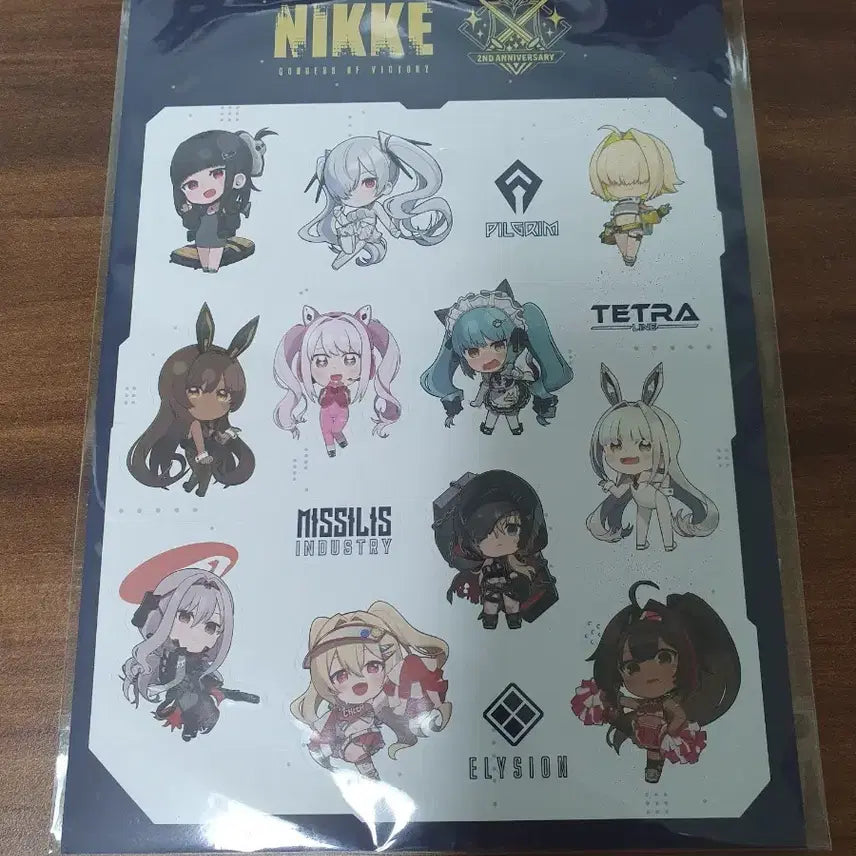 [BUNJANG] Nikke 2nd Anniversary Sticker Pack / 니케 2주년 스티커