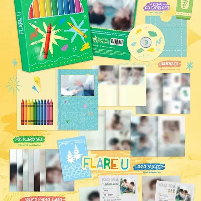 [BUNJANG] Crayon Version Album Sealed / 플레어유 크레용 버전 앨범 미개봉
