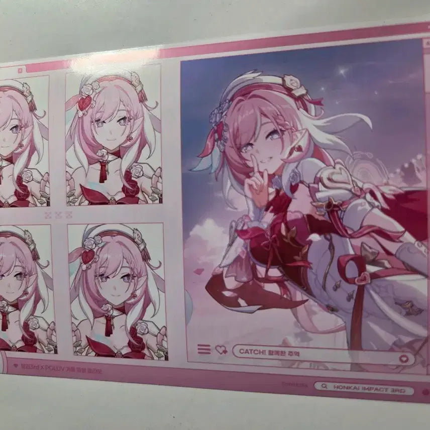 [BUNJANG] Honkai Impact 3rd Elysia Postcard / 붕괴3rd 엘리시아 엽서 프박