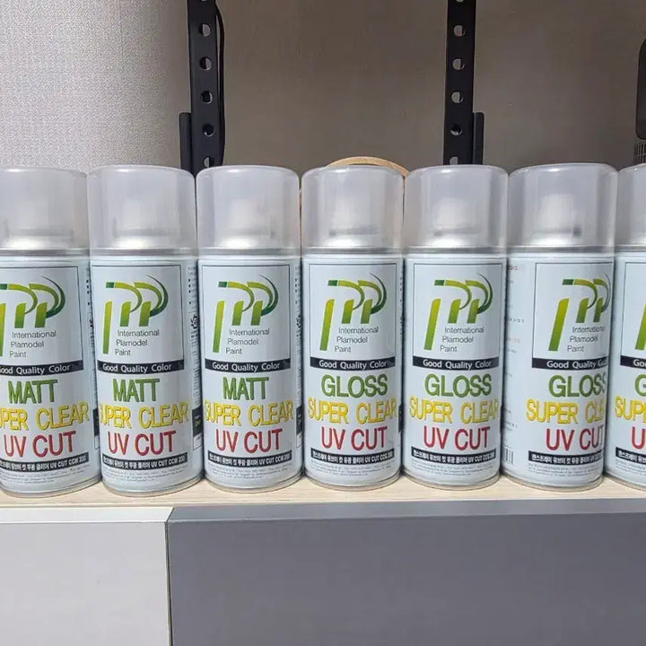 [BUNJANG] IPP Matte/Glossy Super Clear UV Cut Spray Set (7 Pieces) / IPP 무광/유광 슈퍼클리어 UV컷 스프레이 미사용 총 7개 팝니다.