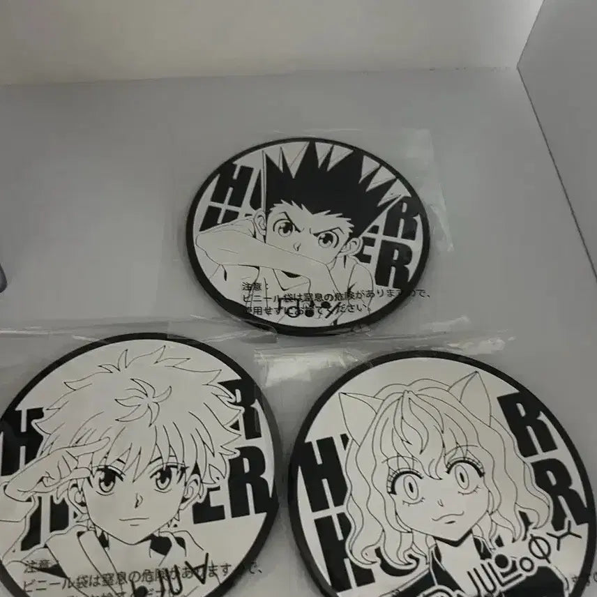 [BUNJANG] Hunter x Hunter Gacha Rubber Coaster Gon &amp; Killua Fit / 헌터헌터 가챠 고무코스터 곤 키르아 피트