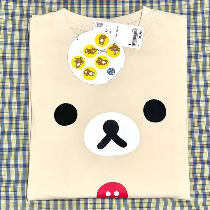 [BUNJANG] Spao Rilakkuma Korilakkuma Short Sleeve T-Shirt L / 스파오 리락쿠마 코리락쿠마 반팔 티셔츠 L사이즈