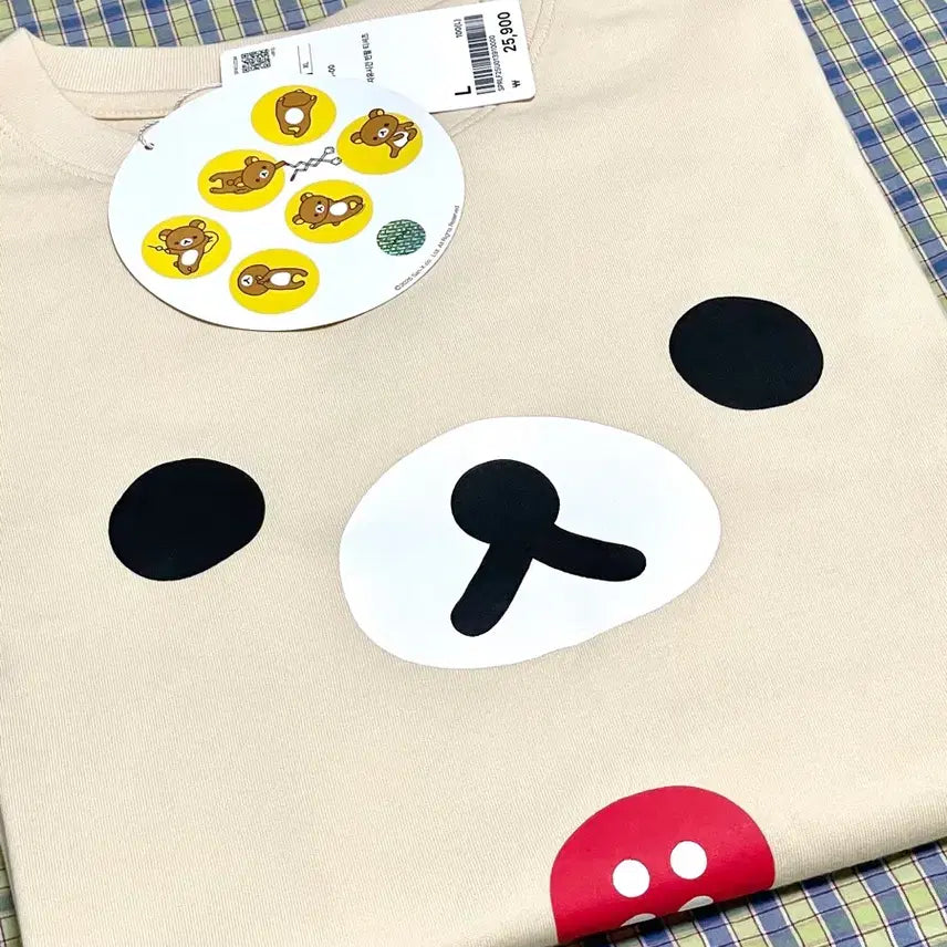 [BUNJANG] Spao Rilakkuma Korilakkuma Short Sleeve T-Shirt L / 스파오 리락쿠마 코리락쿠마 반팔 티셔츠 L사이즈