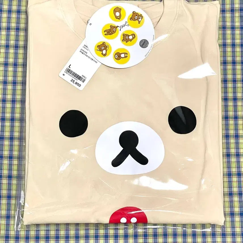 [BUNJANG] Spao Rilakkuma Korilakkuma Short Sleeve T-Shirt L / 스파오 리락쿠마 코리락쿠마 반팔 티셔츠 L사이즈