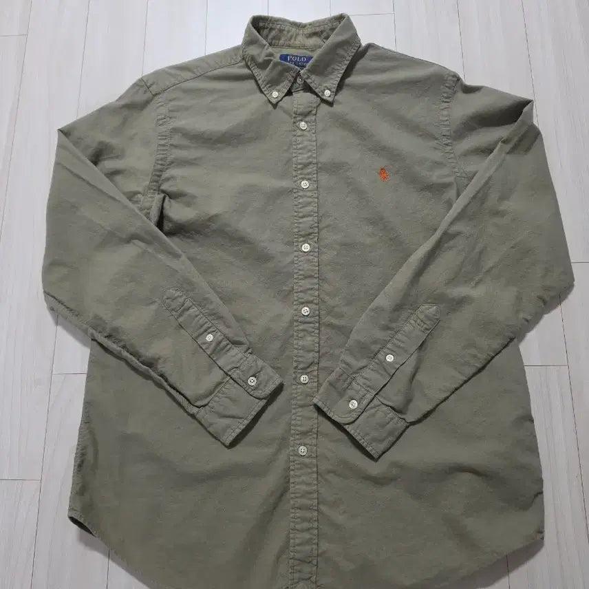 [BUNJANG] Polo Ralph Lauren Garment Dyed Shirt Khaki / 폴로 랄프로렌 가먼트다이 셔츠 카키