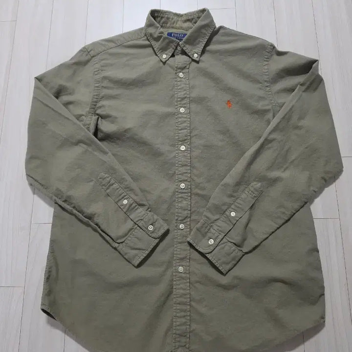 [BUNJANG] Polo Ralph Lauren Garment Dyed Shirt Khaki / 폴로 랄프로렌 가먼트다이 셔츠 카키