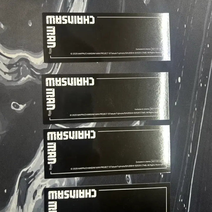 [BUNJANG] Chainsaw Man Bookmark Set (4 Types) / 체인소맨 북마크 4종 세트