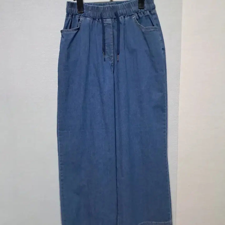 [BUNJANG] Giverny Wide Denim Pants / (신상품)지베르니 청바지 와이드 데님 밴딩 팬츠 통바지 66반77반 가격