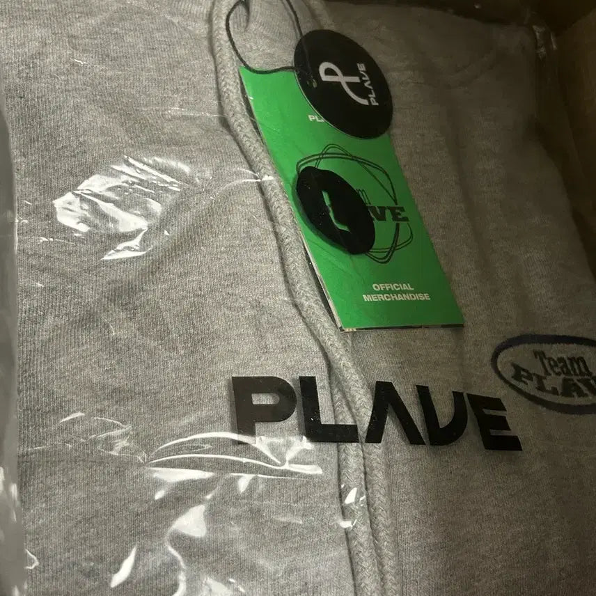 [BUNJANG] PLAVE 6th Summer Hooded Sweatshirt Gray Size L (Sealed) / 플레이브 여섯번째 여름 육여름 후드 미개봉
