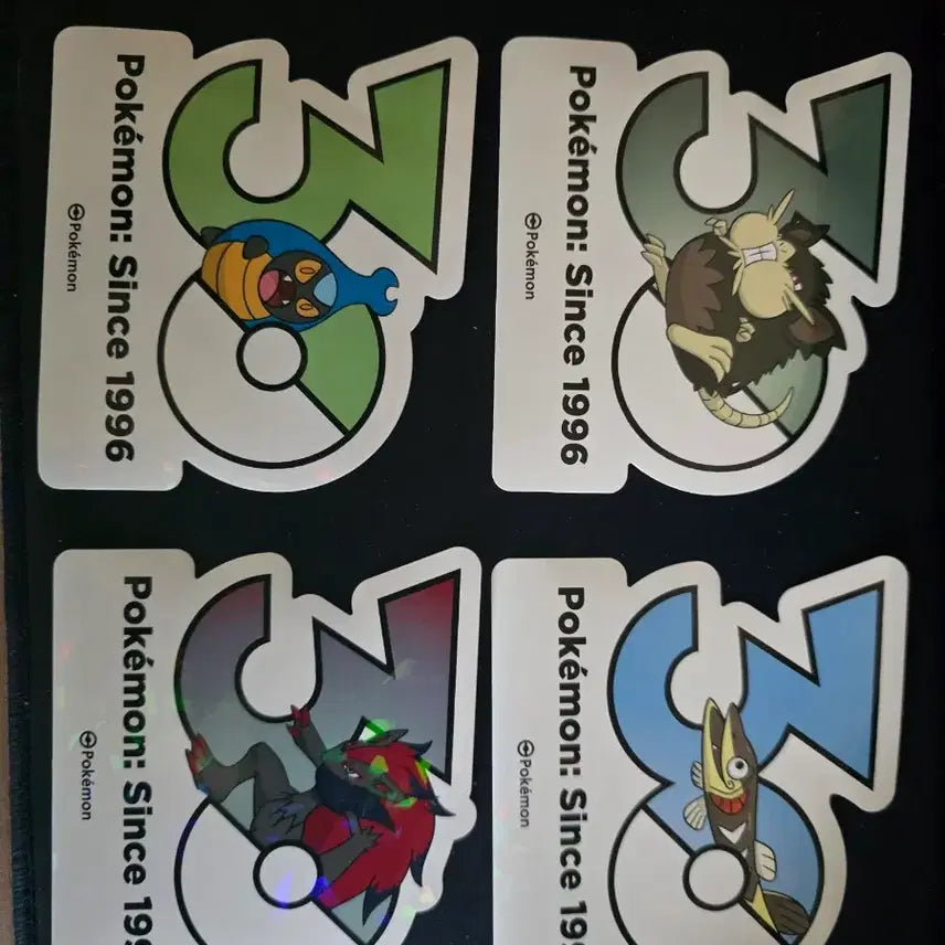 [BUNJANG] Pokemon 30th Anniversary Stickers: Volcarona, Zamazenta, Zoroark, and more / 포켓몬스터 30주년 기념 스티커 불켜미,자마젠타,조로아크등등