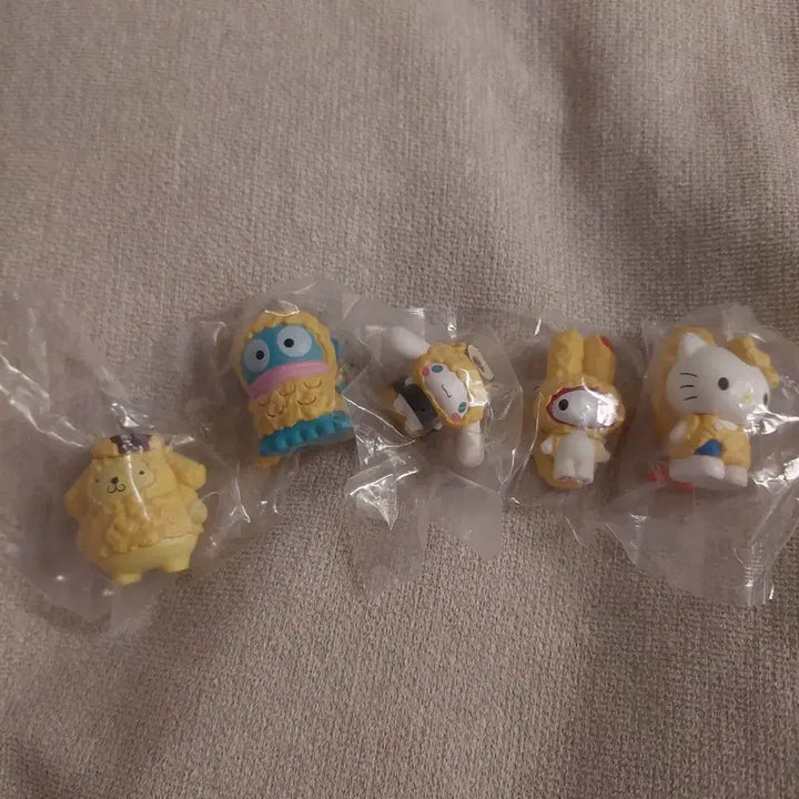 [BUNJANG] Sanrio Tempura Fry Figures 5-Piece Bundle Set / 산리오 덴뿌라 튀김 피규어 5종세트 일괄