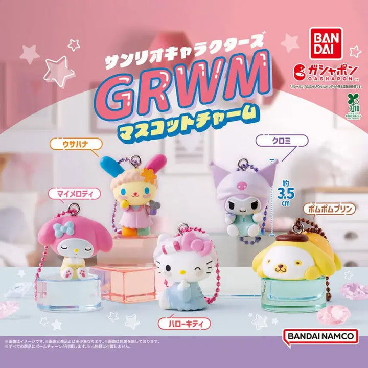 [BUNJANG] Bandai Sanrio GRWM Gacha Full Set Hello Kitty Usahana / 반다이 산리오 GRWM 겟레디윗미 가챠 풀셋 헬로키티 우사하나