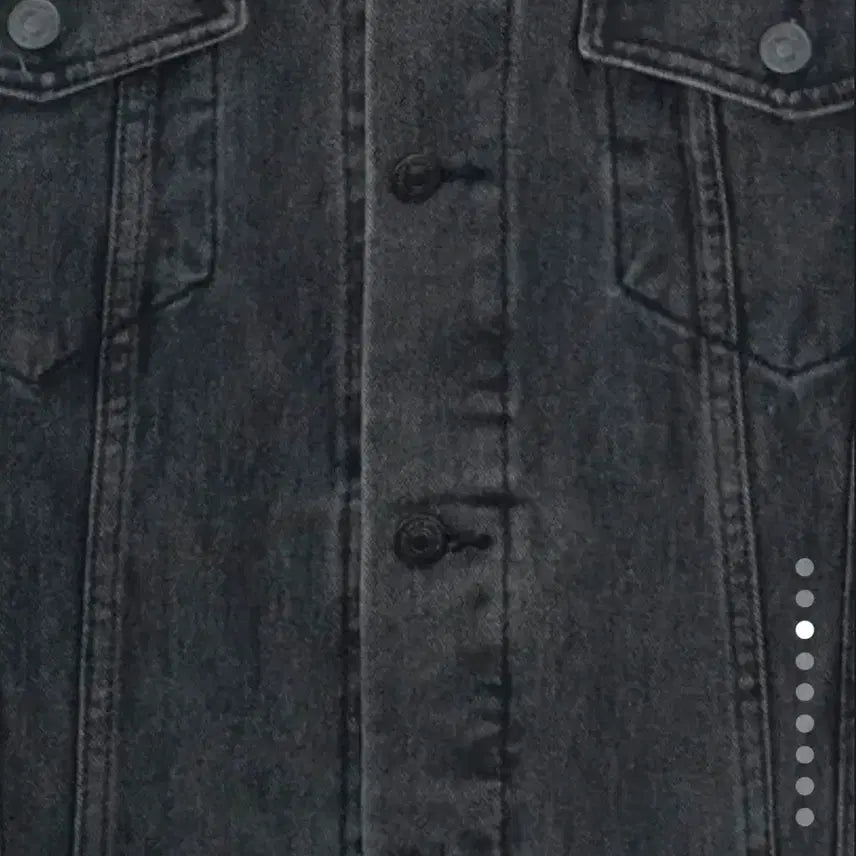 [BUNJANG] Unisex Black Denim Trucker Jacket / 흑청자켓 남녀공용 프리사이즈. 블랙 데님 트러커 자켓