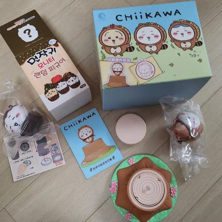 [BUNJANG] Chiikawa Tanuki Forest Stamp Monitor Figure / 먼작귀 치이카와 너구리 포레스트 스템프 모니터 피규어
