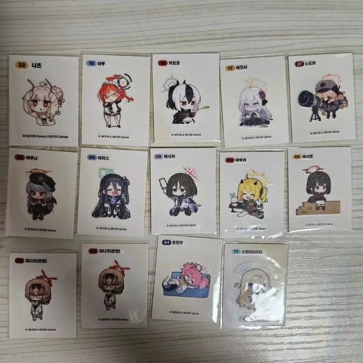 [BUNJANG] Blue Archive GS Ttibu Seal 1st Edition / 블루아카이브 GS 띠부씰 1차