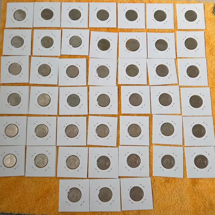 [BUNJANG] South Korean 50 Won Coin Full Set (1972-2019) / 옛날동전 50원 줄세우기 72년~19년 풀세트