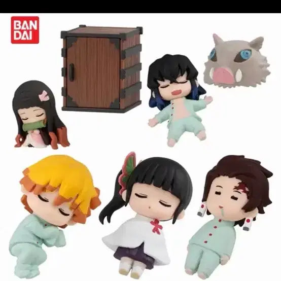 [BUNJANG] Demon Slayer Nemurasetai Figure Set 1 (Sealed) / (미개봉) 귀멸의칼날 네무라세타이 1탄 고전