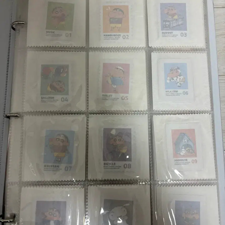 [BUNJANG] Crayon Shin-chan Stamp Stickers Sealed Full Set / 짱구 우표씰 미개봉 전종 풀세트 팝니다