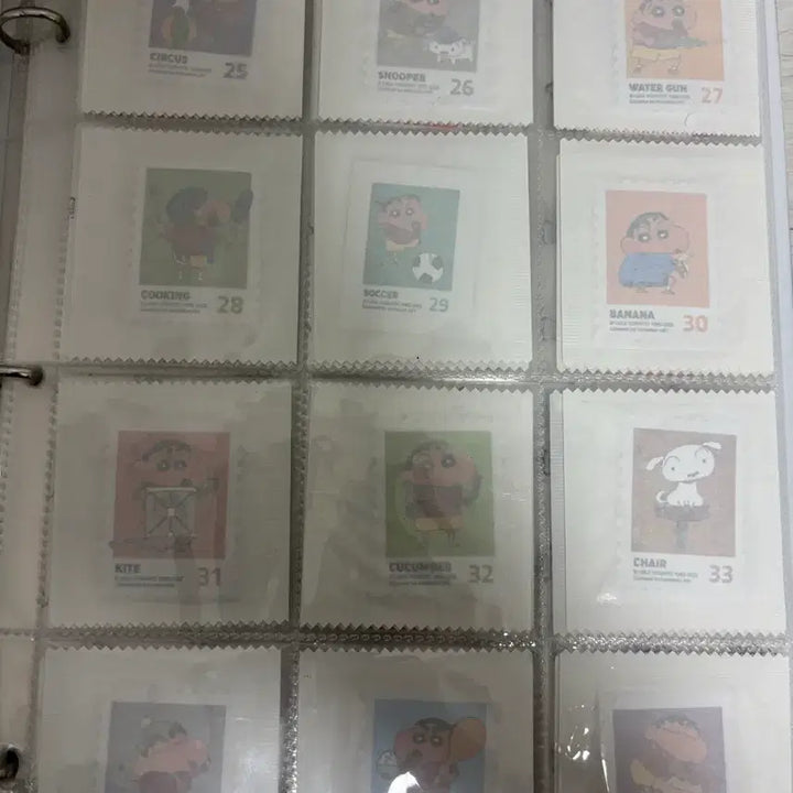 [BUNJANG] Crayon Shin-chan Stamp Stickers Sealed Full Set / 짱구 우표씰 미개봉 전종 풀세트 팝니다