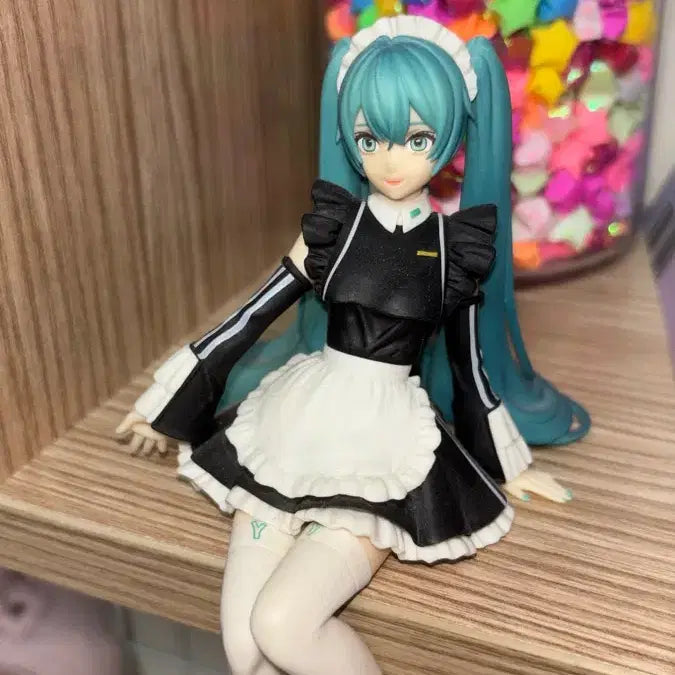 [BUNJANG] FURYU Hatsune Miku Maid Noodle Stopper Figure / 후류 미쿠 누들스토퍼 메이드 하츠네미쿠 메이드 피규어