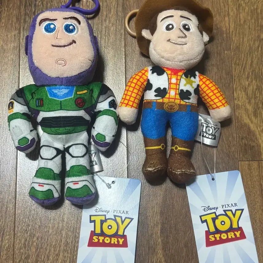 [BUNJANG] Toy Story Buzz Lightyear Woody Doll Keyring Bag Charm Bundle Set / (미사용 일괄) 토이스토리 버즈라이트 우디 인형 키링 가방고리
